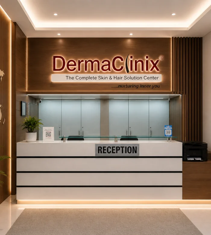 The DermaClinix reception area